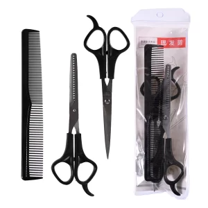 3pcs Household Hairdressing Thinning Shears Hair Cutting Flat Tooth Scissor Comb Set Hair Styling Tools Hair Scissors