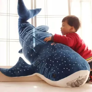 50-120cm Large Size New Style Blue Shark Plush Toys Big Fish Cloth Doll Whale Stuffed Animals Children Birthday Gift