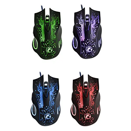 X9 3200DPI E-Sports Wired Gaming Mouse LED Optical 6D Mute USB For PC Computer Laptop - 图片 5