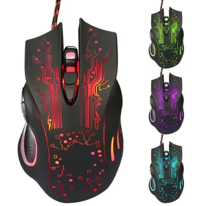 X9 3200DPI E-Sports Wired Gaming Mouse LED Optical 6D Mute USB For PC Computer Laptop