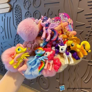 My Little Pony Action Figure Rainbow Dash Twilight Sparkle Fluttershy Pinkie Pie Toy Key Chain Bag Pendant Decoration Gifts