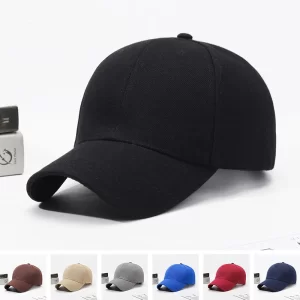 Black Cap Solid Color Baseball Cap Snapback Caps Casquette Hats Fitted Casual Gorras Hip Hop Dad Hats For Men Women Unisex
