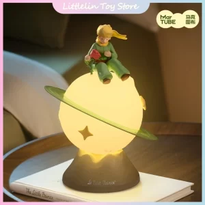 Official The Little Prince Co-Branded Rose Planet Light Atmosphere Night Lamp Bedroom Cute Desktop Ornament Birthday Xmas Gift