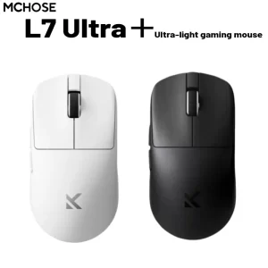 MCHOSE L7 Ultra+ Medium Large Hand Mouse Game E-Sports Paw3950 Wireless Three Mode Lightweight Office Dual-Drive Computer Mouse