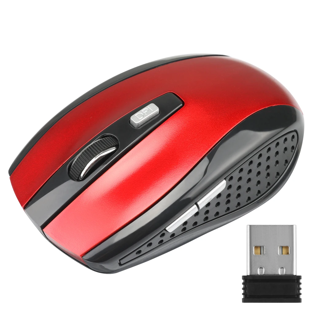 2.4G Wireless Mouse USB Receiver Mouse Ergonomic 800/1200/1600DPI 6 Mute Buttons Mouse For MacBook Tablet Laptops Computer PC - 图片 2