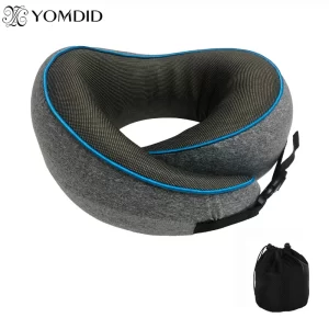 YOMDID New U-Shaped Memory Foam Neck Pillow Cervical Vertebra Travel Portable Noon Break Pillow Healthcare Sleep Camping Pillow
