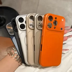 Original Nano Frosted Glass For Magsafe Wireless Charging Phone Case For iPhone 17 16 15 14 13 12 11 Pro Max Air Magnetic Cover
