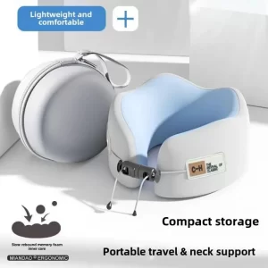 Portable Memory Cotton Business Trip U Shaped Neck Pillows Airplane Travel High-speed Rail Pillow Cervical Healthcare Supply