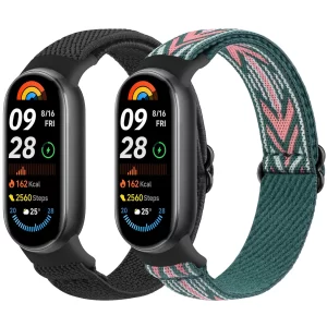 Nylon Loop Strap For Xiaomi Smart Band 9 8 Watchband Replacement NFC Elastic Wristband for Xiaomi Smart Band 9 8 Correa Bracelet