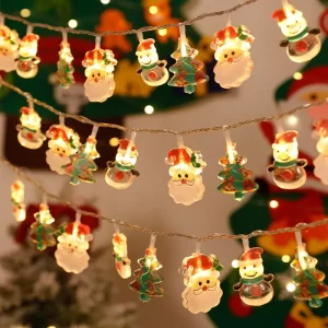 Christmas Tree LED String Light 1.5M 10LED Xmas Hanging Lamp Fairy Light Garland Home Decoration Ornament 2027 New Year Gifts