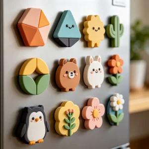 Cute 3D Soft Rubber Fridge Magnets, Cartoon Animal Fruit Flower Refrigerator Magnet, Kawaii Kitchen Home Decor Gift