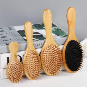 New Sdottor Wooden Bamboo Hair Brush Air Massage Comb Anti-static Scalp Combs Airbag Hairdressing Healthy Reduce Hair Loss Styli