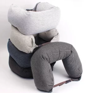 Foam Particle U-shaped Pillow Cotton Multifunctional Travel Pillow U-shaped Neck Protection Pillow Car Aircraft Headrest