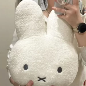 New Kawaii Miffy Plush Pillow Cute Sweet Doll Toy Creative Room Decoration Cartoon Ornament Birthday Christmas Gift